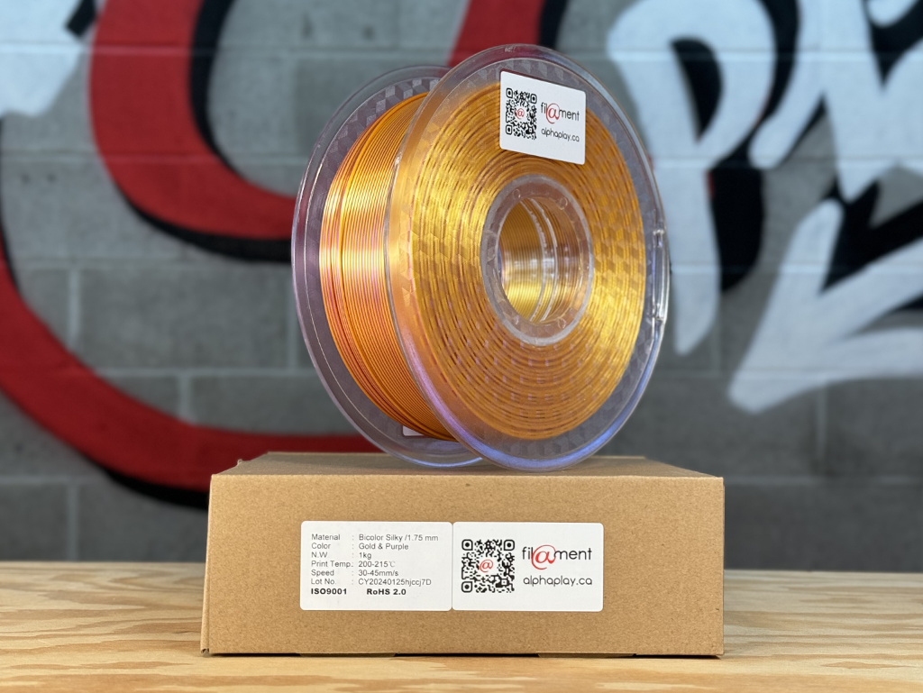 Filament PLA Silk Bicolor Gold/Purple 1kg