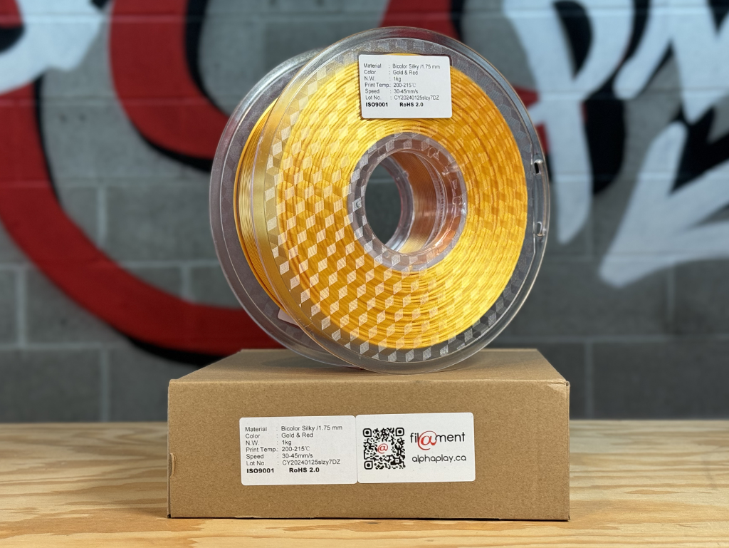 Filament PLA Silk Bicolor Gold/Red 1kg