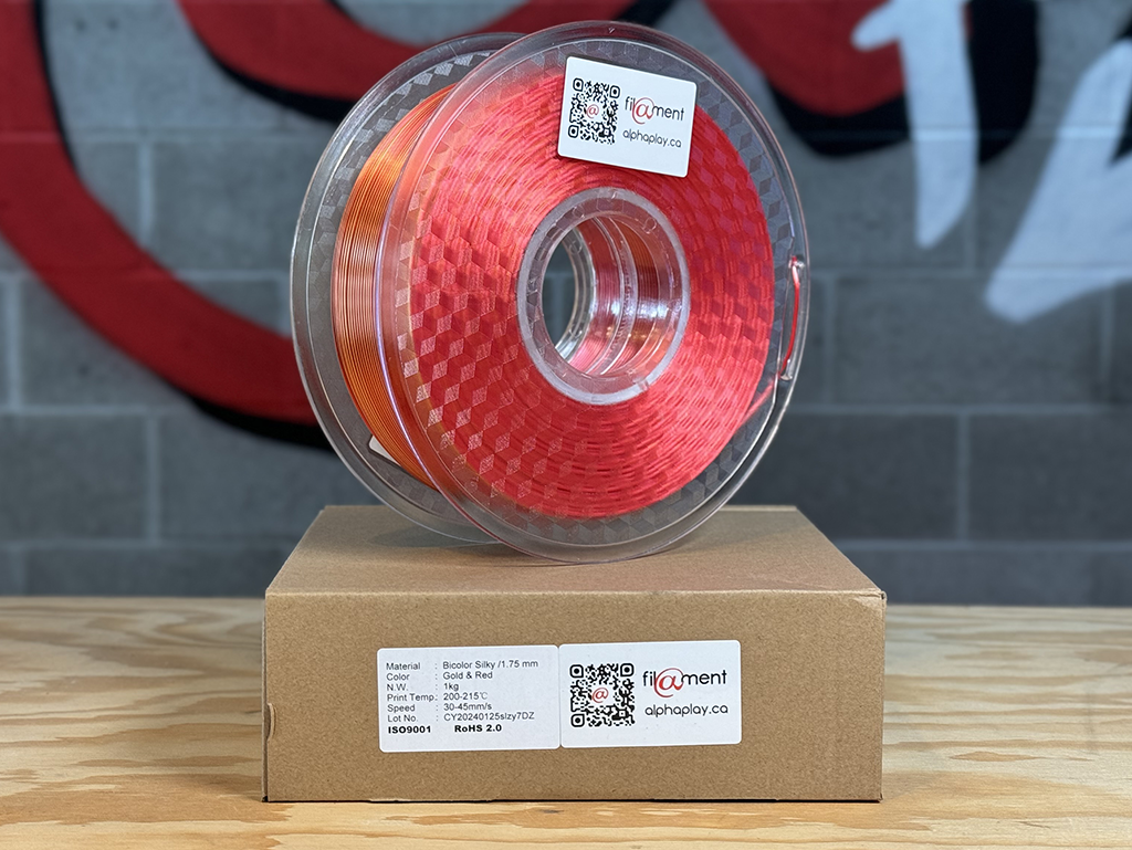 Filament PLA Silk Bicolor Gold/Red 1kg