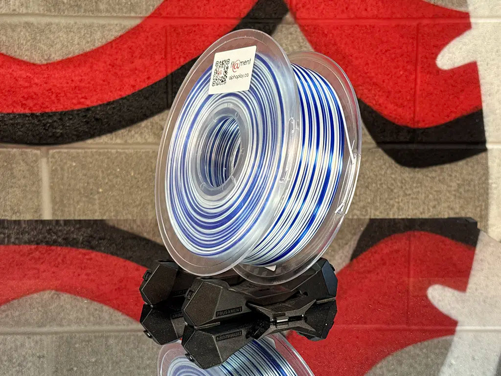 Filament PLA Silk Rainbow Candy Blue/Silver 1kg