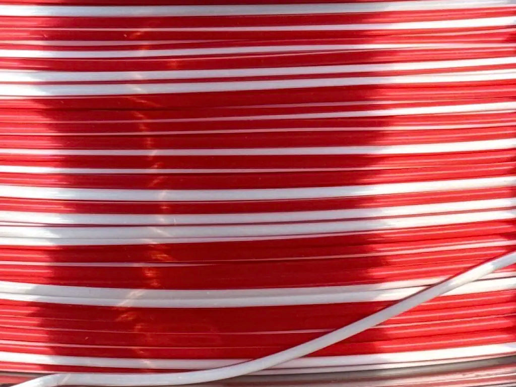 Filament PLA Silk Rainbow Candy Red/White 1kg
