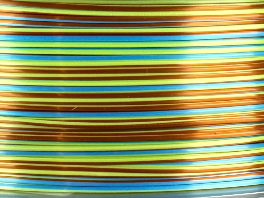 Filament PLA Silk Rainbow Candy Yellow/Sky Blue/Red Copper 1kg