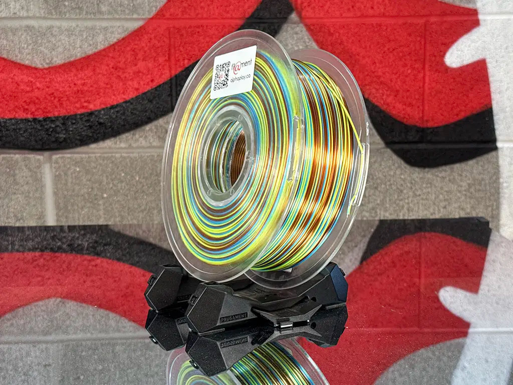 Filament PLA Silk Rainbow Candy Yellow/Sky Blue/Red Copper 1kg
