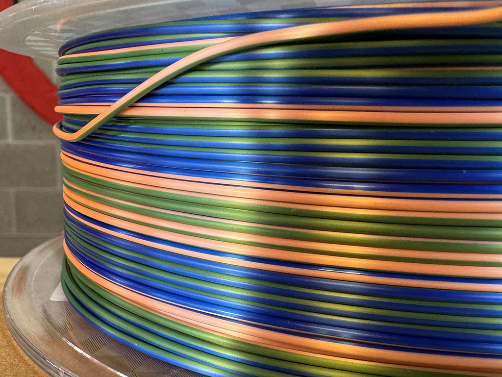 Filament PLA Silk Rainbow Candy Blue/Green/Orange 1kg