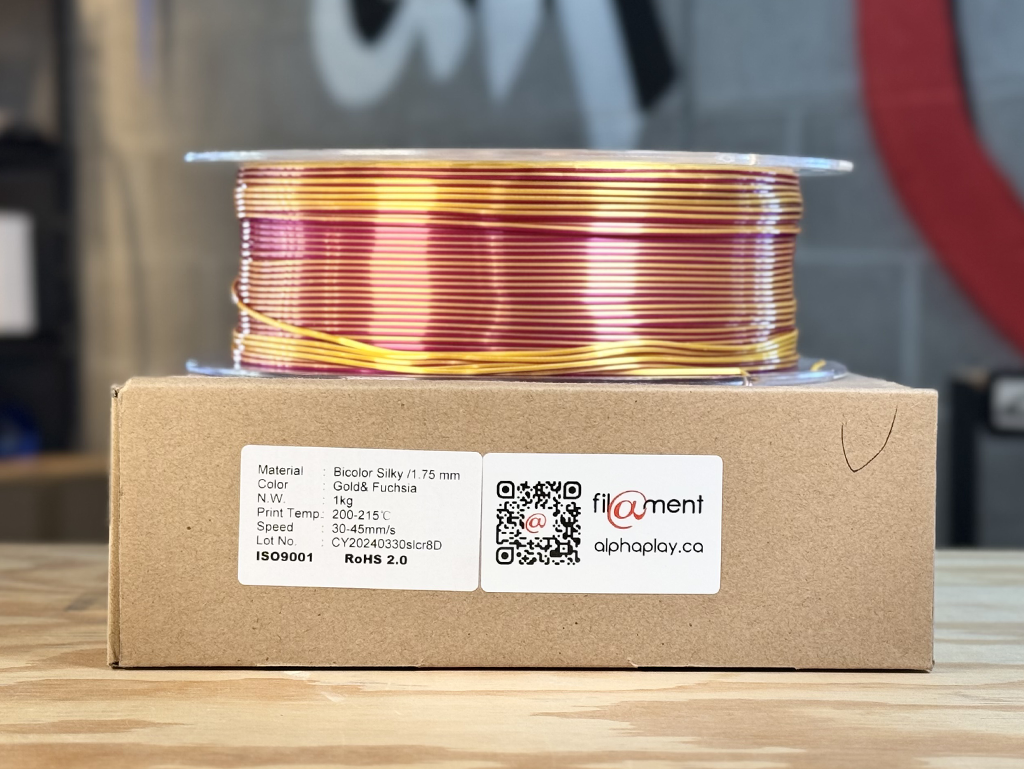 Filament PLA Silk Bicolor Gold/Fuchsia 1kg