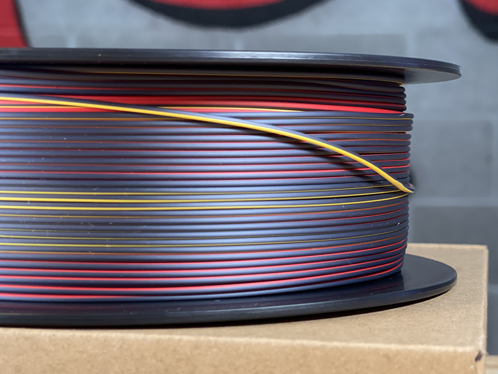 Filament PLA Silk Tricolor Red/Black/Gold 1kg