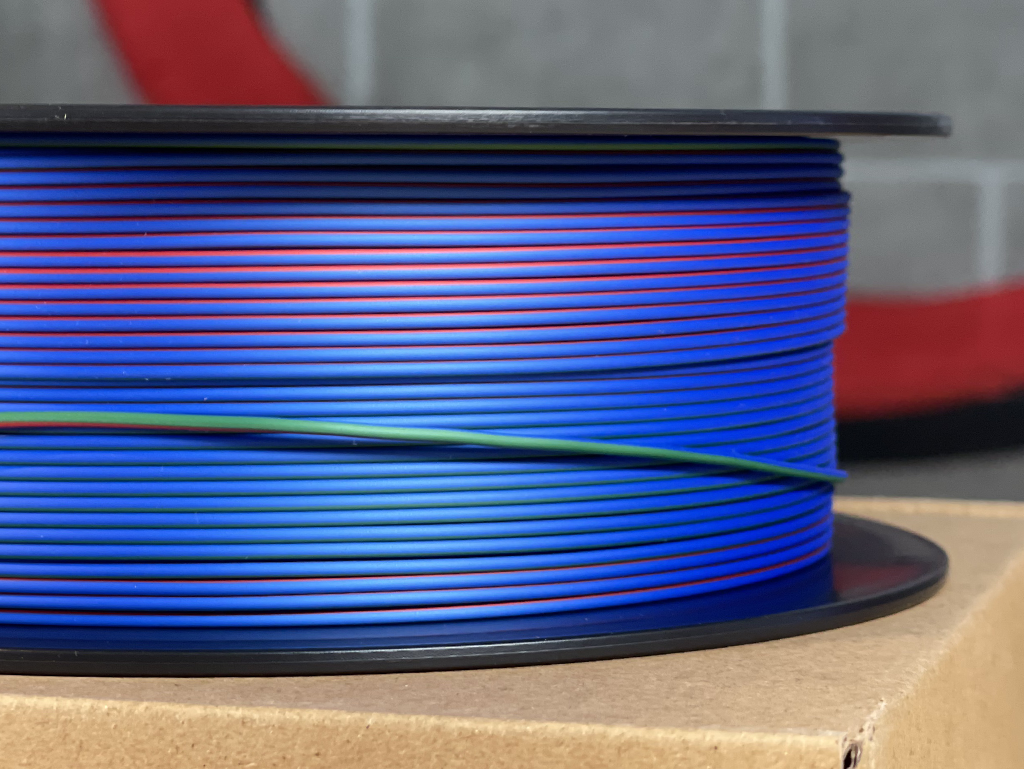 Filament PLA Silk Tricolor Red/Green/Blue 1kg