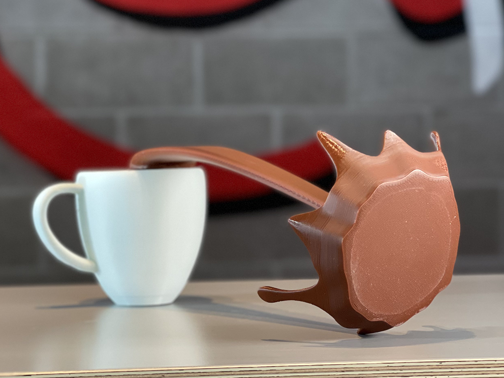 Floating Coffee Cup Sculpture