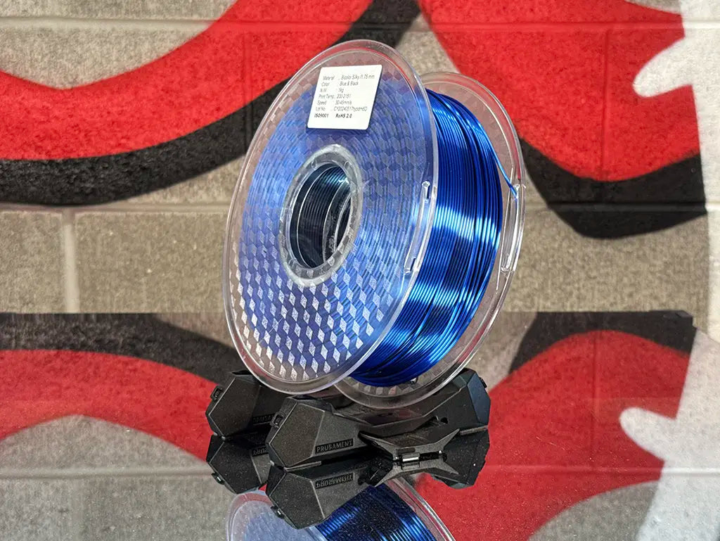 Filament PLA Silk Bicolor Black/Blue 1kg