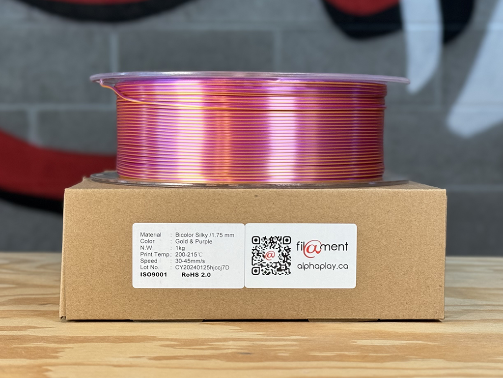 Filament PLA Silk Bicolor Gold/Purple 1kg