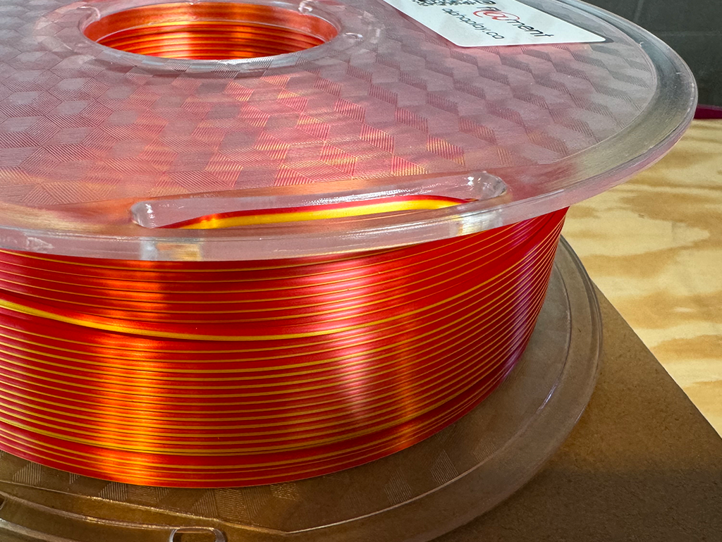 Filament PLA Silk Bicolor Gold/Red 1kg