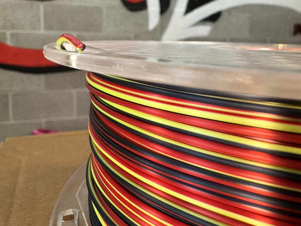 Filament PLA Silk Rainbow Candy Black/Red/Yellow 1kg