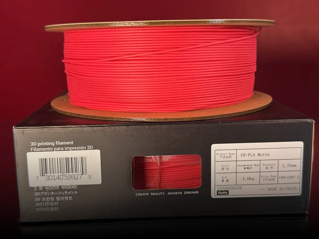 Creality CR Matte PLA 1K - Matte Strawberry Red