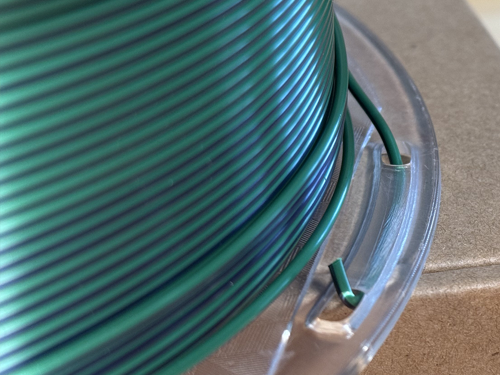 Filament PLA Silk Bicolor Black/Green 1kg