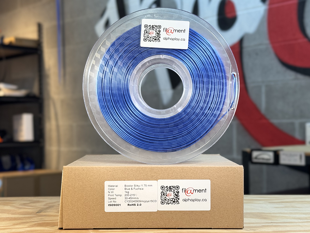 Filament PLA Silk Bicolor Blue/Fuchsia 1kg