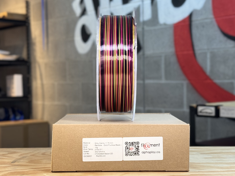 Filament PLA Silk Rainbow Candy Gold/Fuchsia/Black 1kg