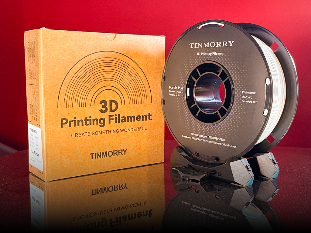 TINMORRY PLA Marble White 1.75mm 1Kg
