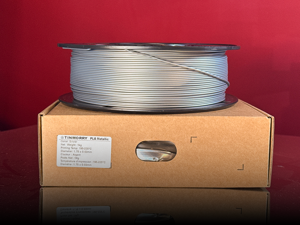 TINMORRY PLA Metallic Silver 1.75mm 1Kg
