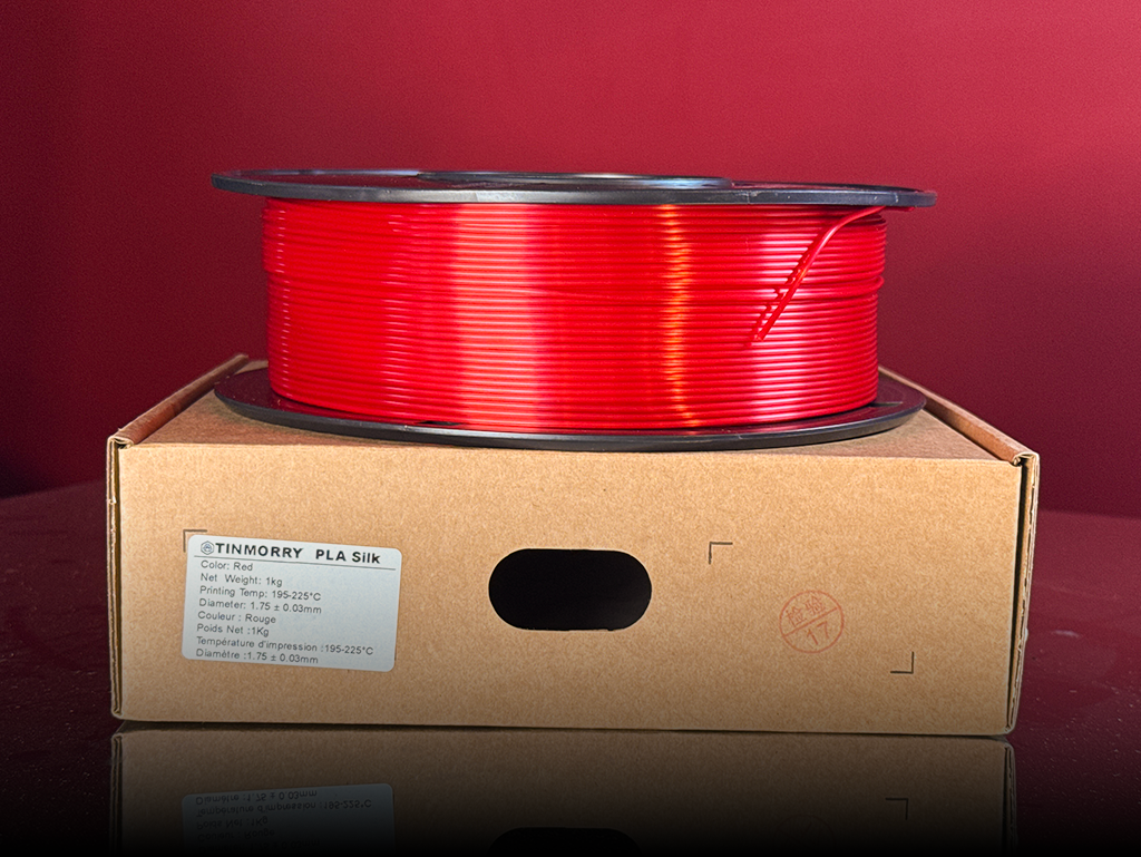TINMORRY PLA Silk Red 1.75mm 1Kg