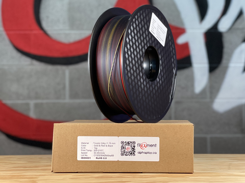 Filament PLA Silk Tricolor Red/Black/Gold 1kg