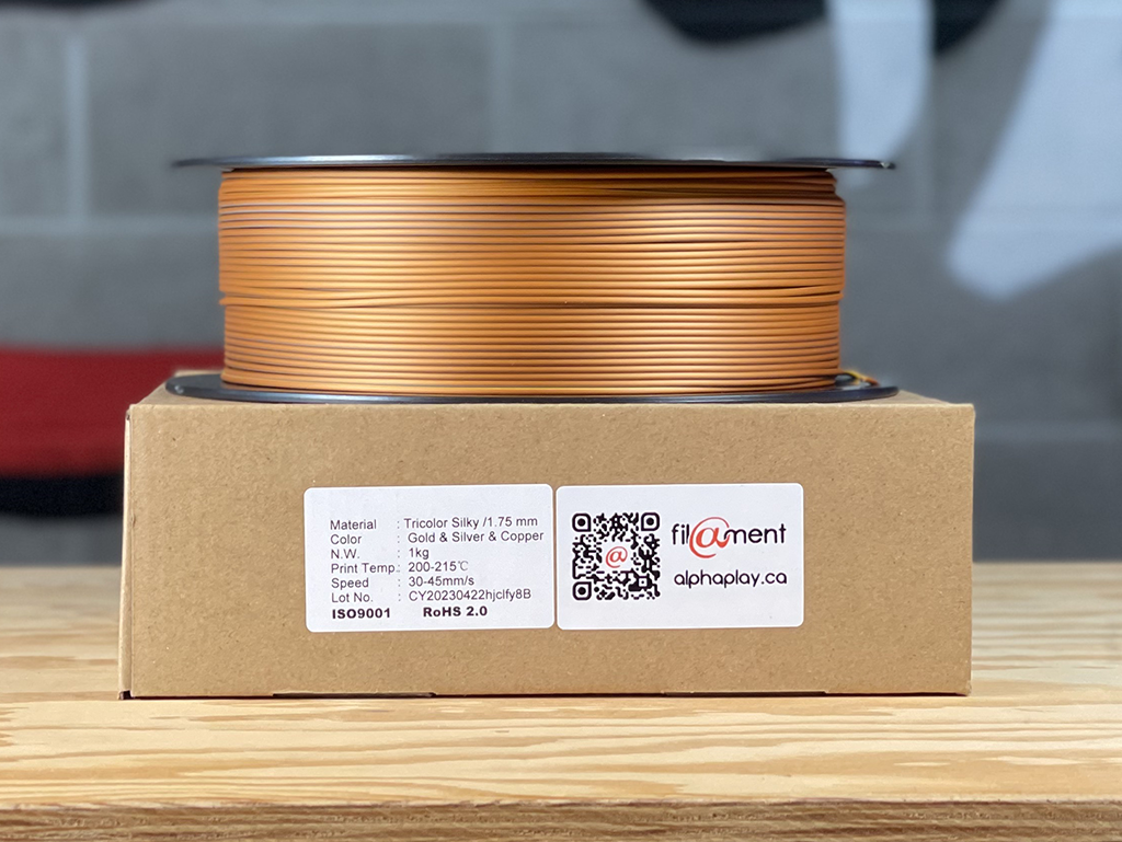 Filament PLA Silk Tricolor Gold/Silver/Copper 1kg
