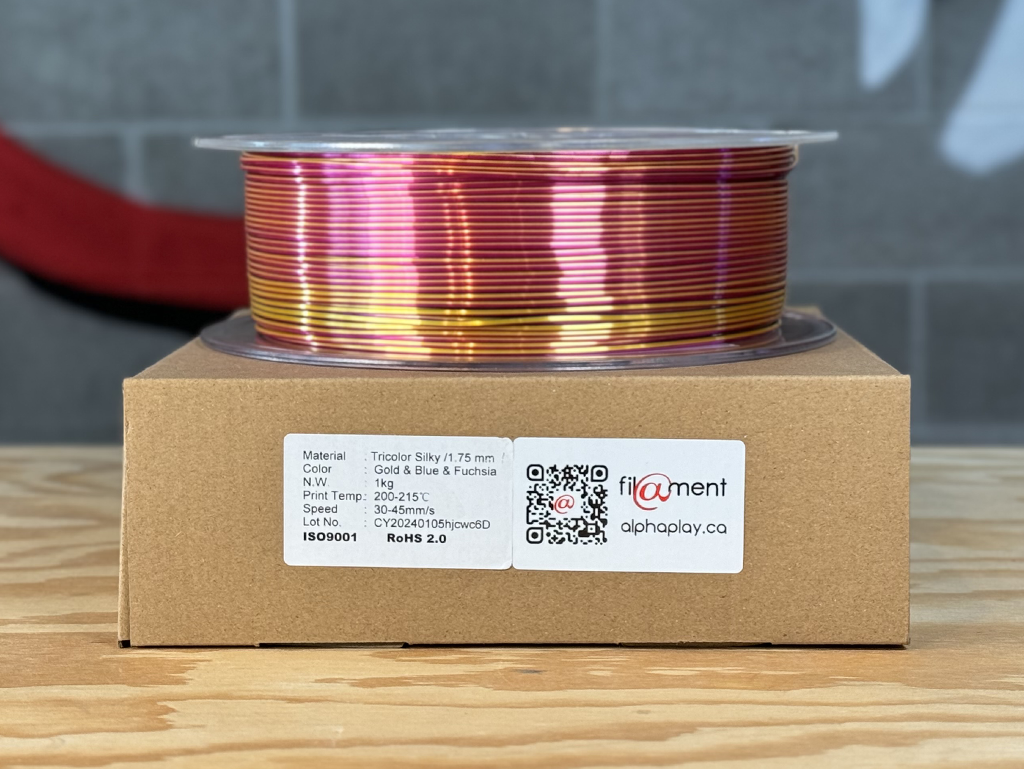 Filament PLA Silk Tricolor Gold/Blue/Fuchsia 1kg