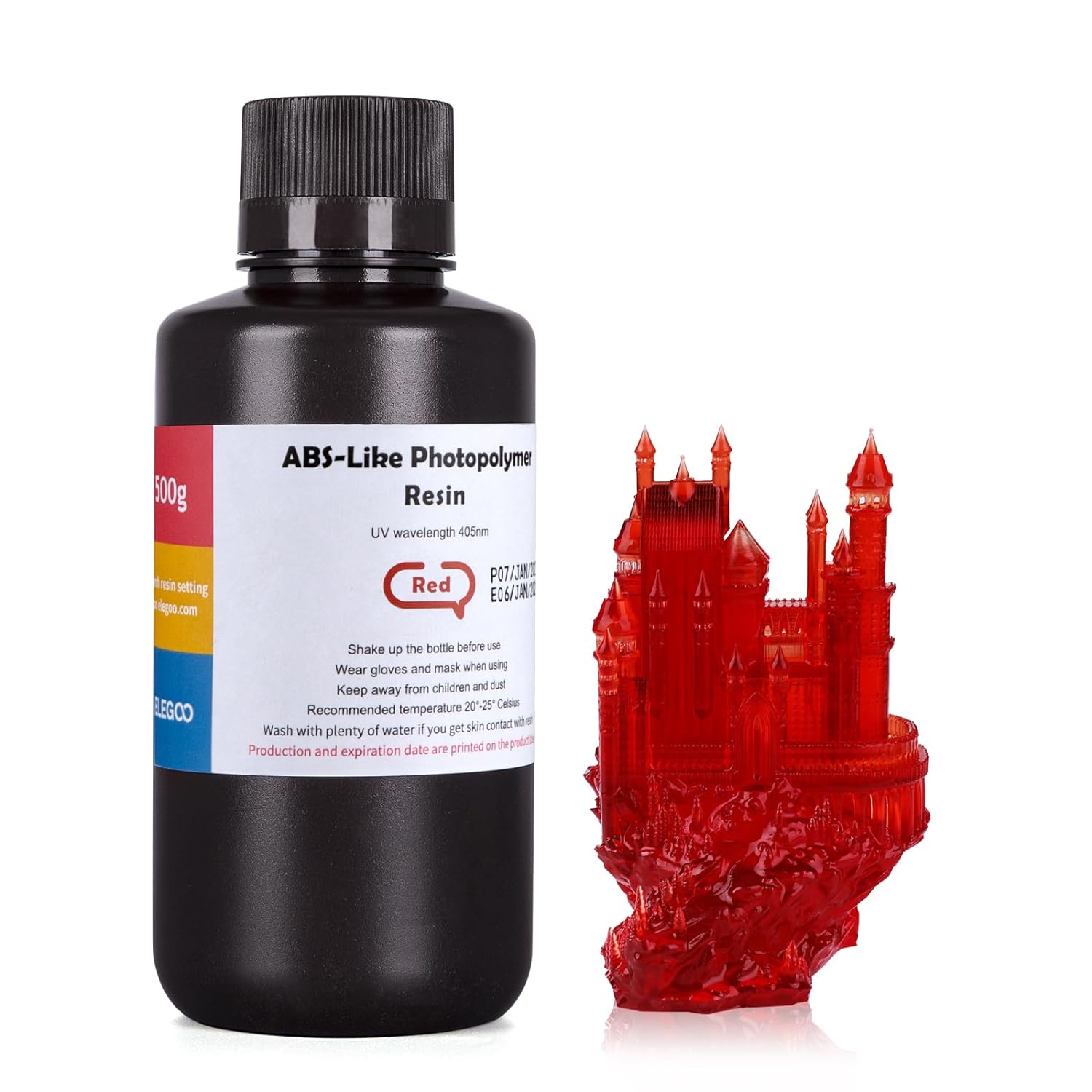 ELEGOO ABS-Like 3D Rapid Resin LCD UV-Curing Resin 405nm Standard